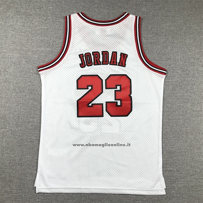 Maglia Bambino Chicago Bulls Michael Jordan #23 Mitchell & Ness 1997-98 Bianco